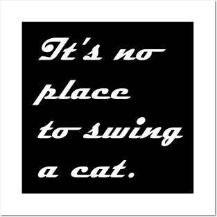 IT NO PLACE TO SWING A CAT Posters and Art